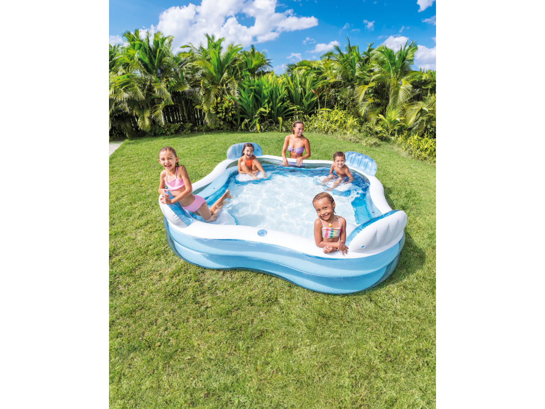 Intex Swim Center Square Inflatable Family Lounge Pool Intex Swim Center Square Inflatable Family Lounge Pool